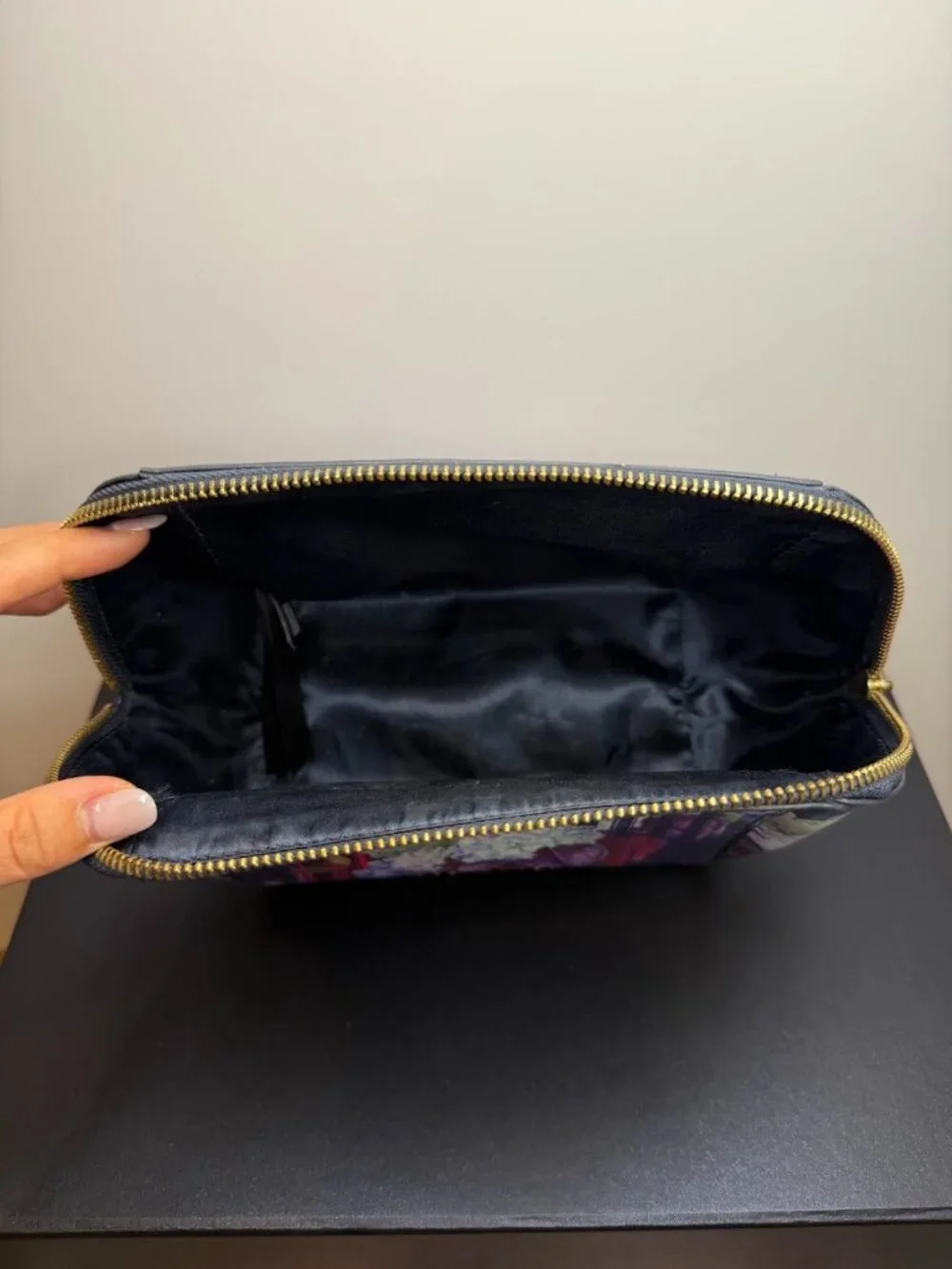 Ted Baker London Floral Hydrangea Dome Cosmetic Case Makeup Bag